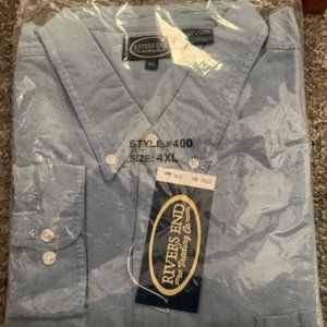 4X RIVER'S END LONG SLEEVE DRESS SHIRT BLUE